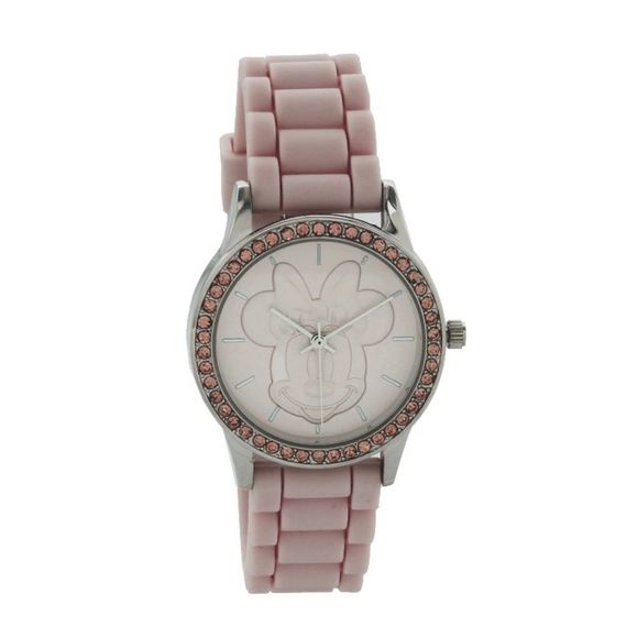 Disney Women’s Minnie Mouse watch with pink dial & Strap - Picture 1 of 3